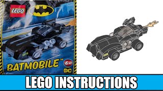 batmobile lego set instructions