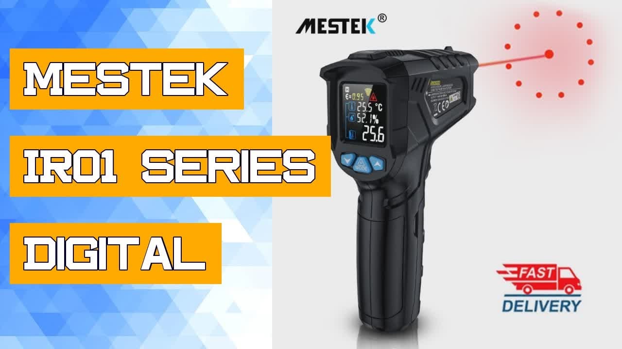 Mestek IR01 Series Digital Infrared Thermometer -50~380/550/800 degree ...
