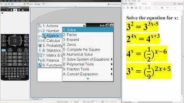 Alg2: Solving Exponential Equations (TI-nSpire CX CAS)