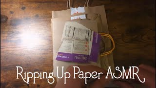 Ripping Papers ASMR | Random Papers | No Talking