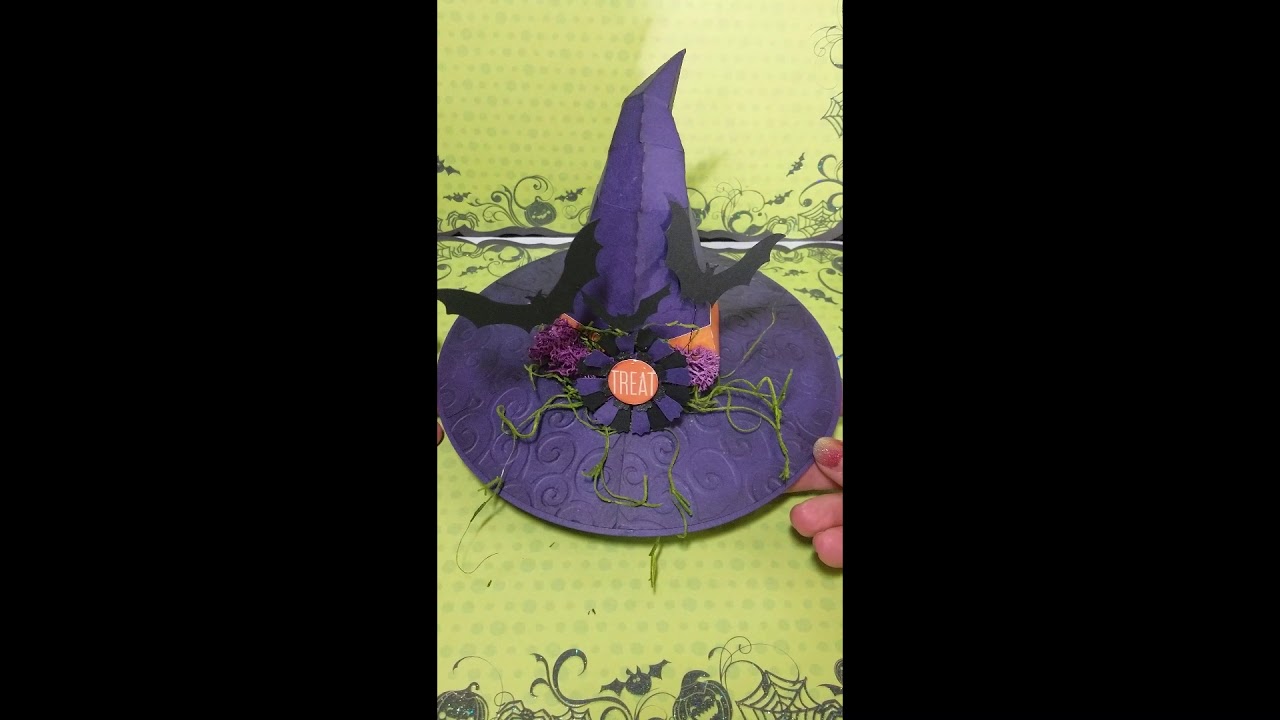 Floating Witch hat box project - Paper Crafting
