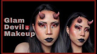 Glam Devil Makeup😈 || Art Makeup || Watch me doing my art makeup💁🏻‍♀️ (vol.2)
