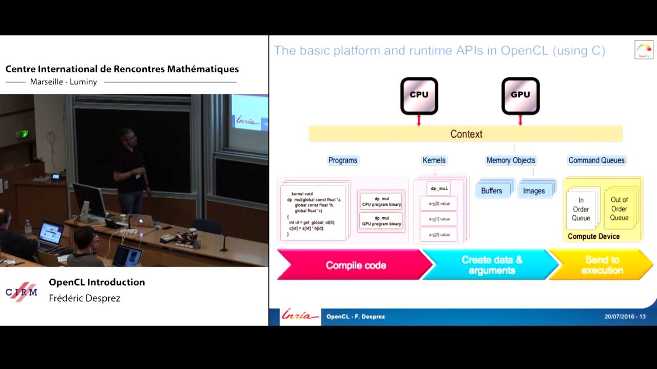 Frédéric Desprez: OpenCL introduction - YouTube