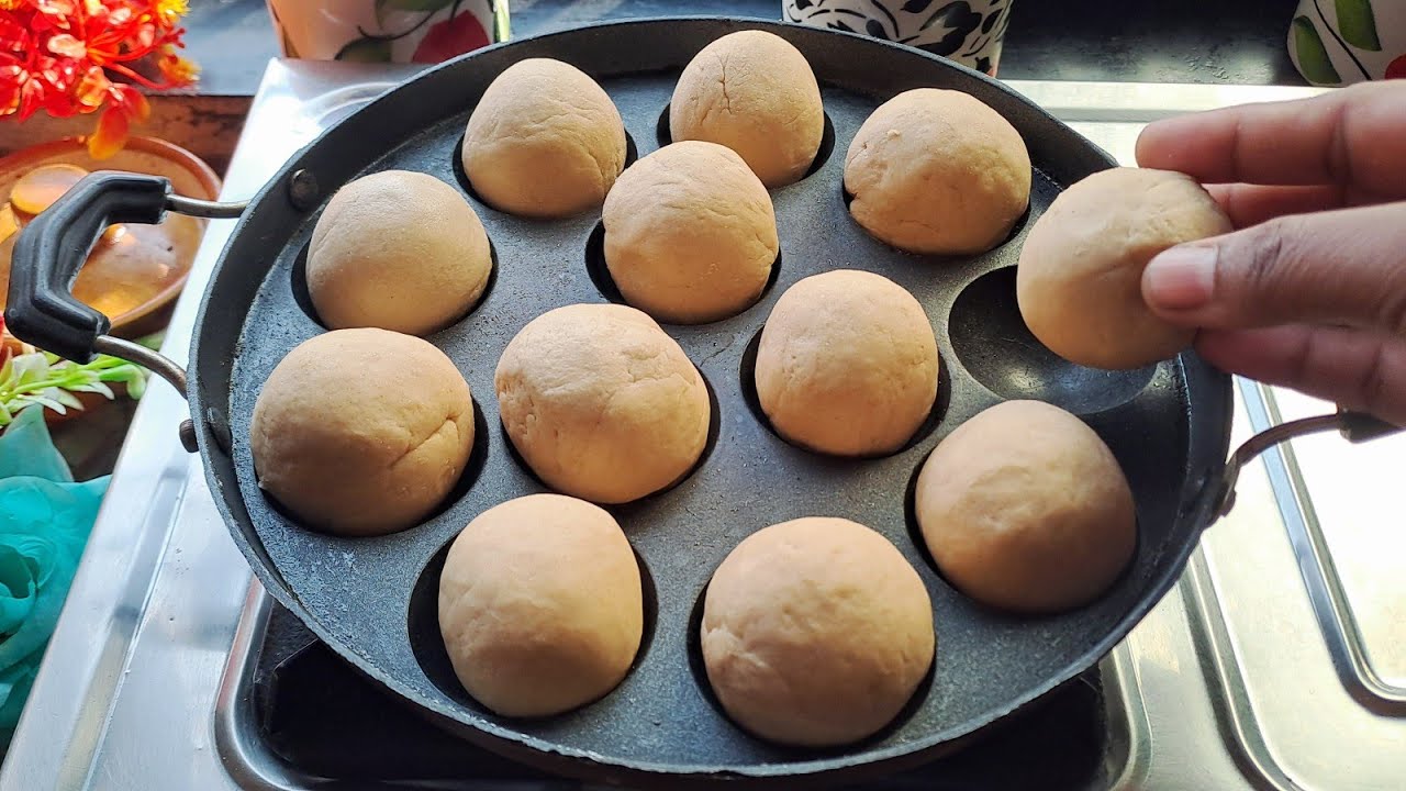 नेहमाच जेवण खाऊन कंटाळ आलाय तर आप्पे पात्रात गव्हाच्या पीठाचे गोळे टाकून बघा पोटभरीच जेवण तयार l