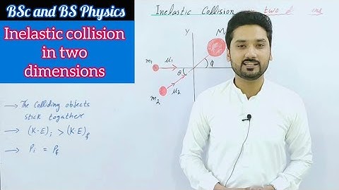 Inelastic collision in two dimensions | class 11 Physics | PCTB |Mechanics|lecture 8|BSc|BS physics|