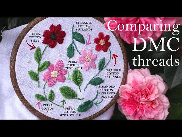 DMC color chart project - make your own embroidery floss chart swatch 