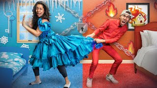 Trapped in Hot Vs Cold Escape Room! (Imposter Core)