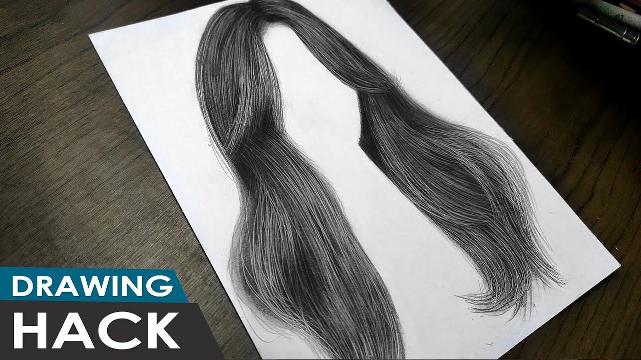 THE FASTEST WAY TO DRAW HAIR - YouTube