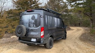 Lifted AWD Ford Transit Trail Footage Off-Roading at Kansas Rocks Rec Park (KRRP)
