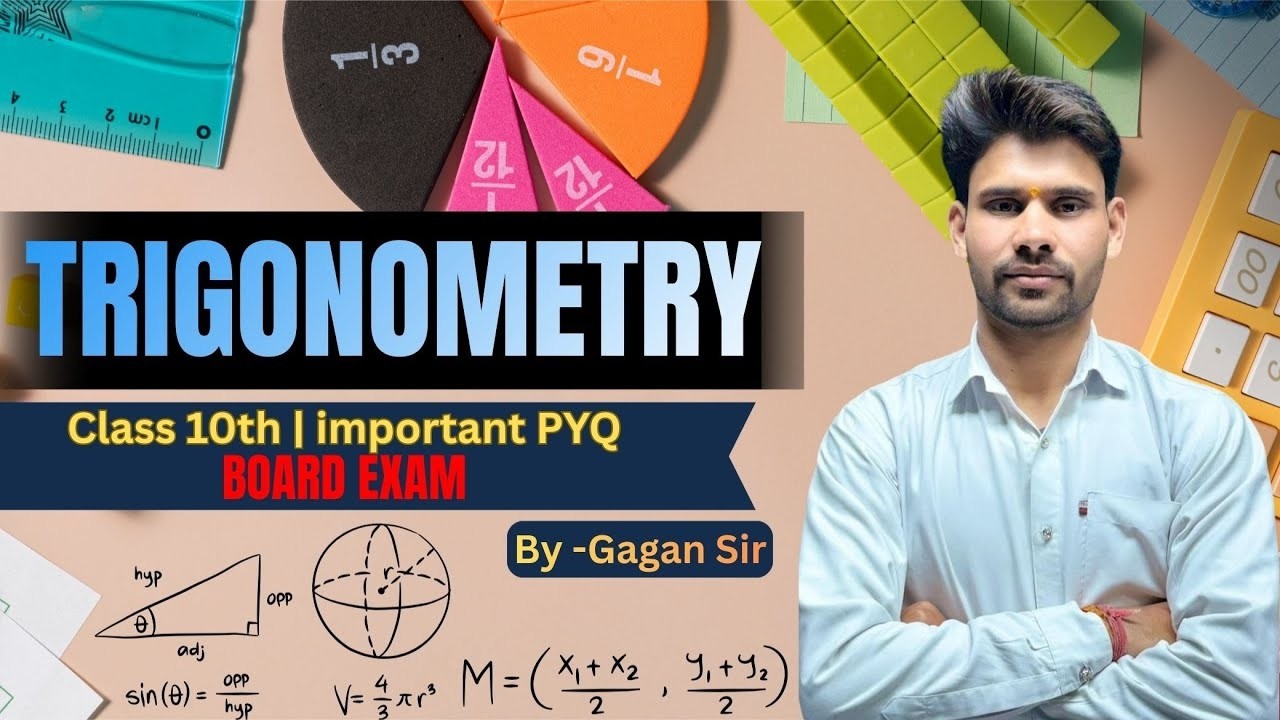 Trigonometry Class 10 🔺 | Important PYQs for Board Exam | Full Concept by Gagan Sir.