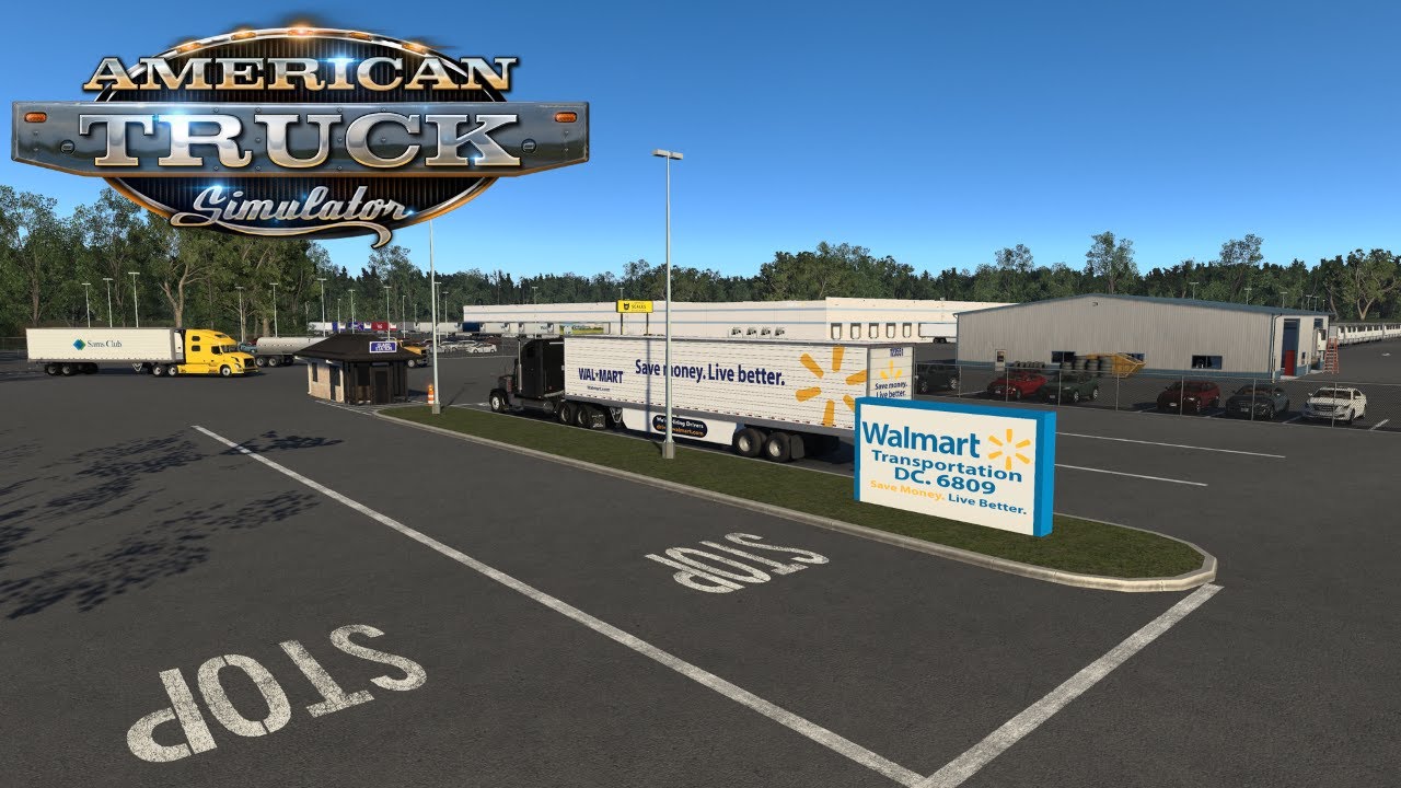 A Truck Driver Plays American Truck Simulator|New Walmart Distribution Centers Mod.