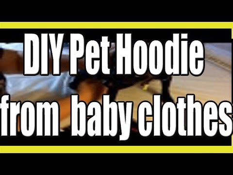 DIY Pet Hoodie -Make a cute hoodie for your dog with Baby ...