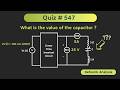 Circuit Analysis of AC Circuits (Network Analysis) | Quiz # 547