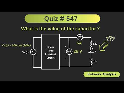Circuit Analysis of AC Circuits (Network Analysis) | Quiz # 547
