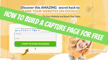 How To Create A Capture Page Free Capture Pages Made Easy Builderall tutorial