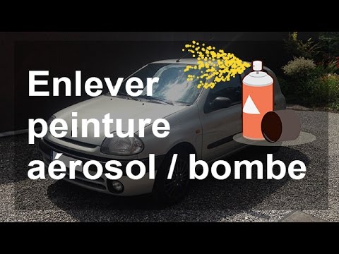 Comment enlever peinture aérosol/bombe de votre voiture