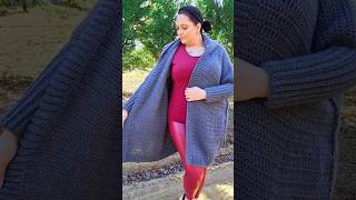 Want to test this #oversized #hoodedjacket #crochet #pattern ? #sizeinclusivefashion #mohair #yarn