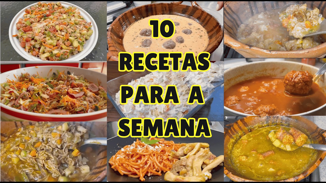 ✅ 10 RECETAS PARA LA SEMANA