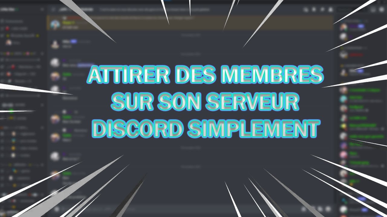 COMMENT AVOIR BEAUCOUP DE MEMBRES SUR SON SERVEUR DISCORD ! - YouTube