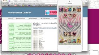 iWidgets: How To Change The Weather Location & Colours