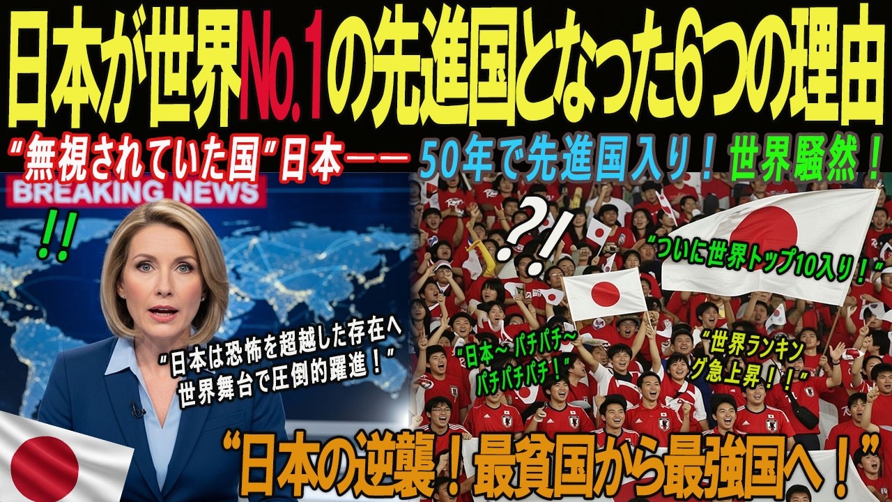 【海外の感動話】「日本は100年無理だ」と断じた英国メディア――50年で世界10強入り！先進国へ飛躍した6つの理由