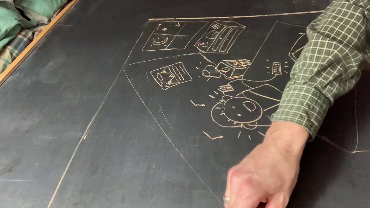 Chalkboard COMIC DOODLE ASMR!
