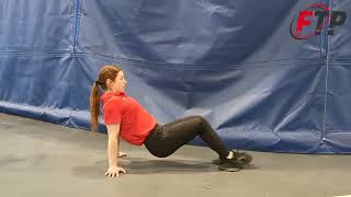 Slider Reverse Plank to Tuck position