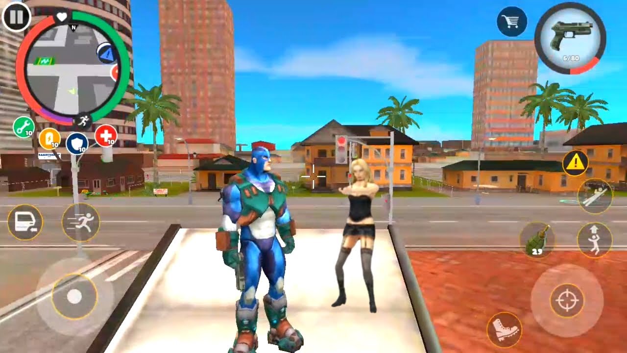 Rope hero vice town new game | New mission military base zombie | Games ...