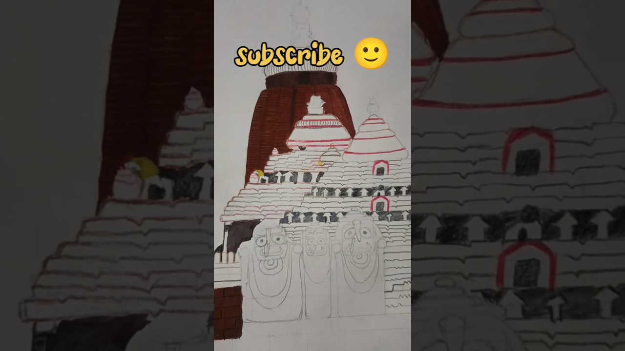 Jagannath temple drawing 🙏🙌
