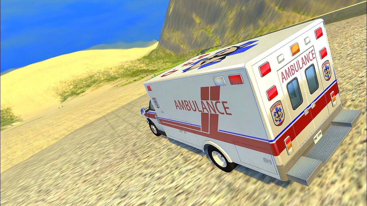 Descent Down The Stairway Mountain ( Crash Test ) - BeamNG drive Fatal Crashes