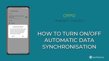 How to Turn On/Off Automatic Data synchronisation - Oppo [Android 11 - ColorOS 11]