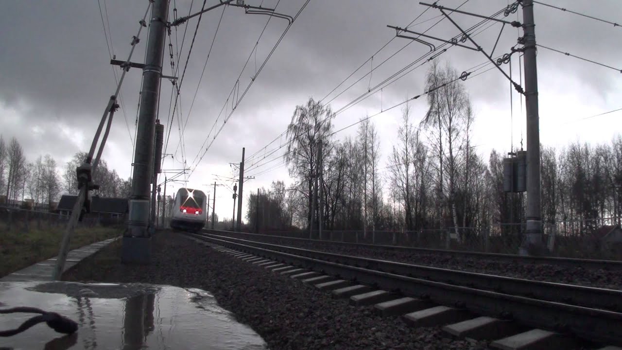 АЛЛЕГРО скоростной поезд 160 км-ч на Выборг с наклоном Sm6 VR-RZD