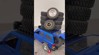 Loading Off Road Tires Challenge 🚙🔥 | JEEP Cherokee MN78 RC Action #rc #rccar #foryou #shorts