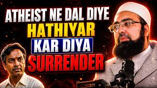 The atheist laid down his arms and surrendered!