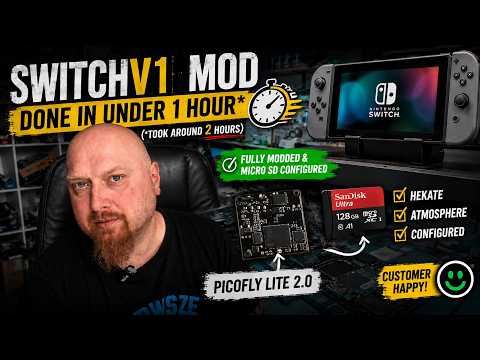 Nintendo Switch V1 Modded in UNDER 1 Hour?! (Well… Almost