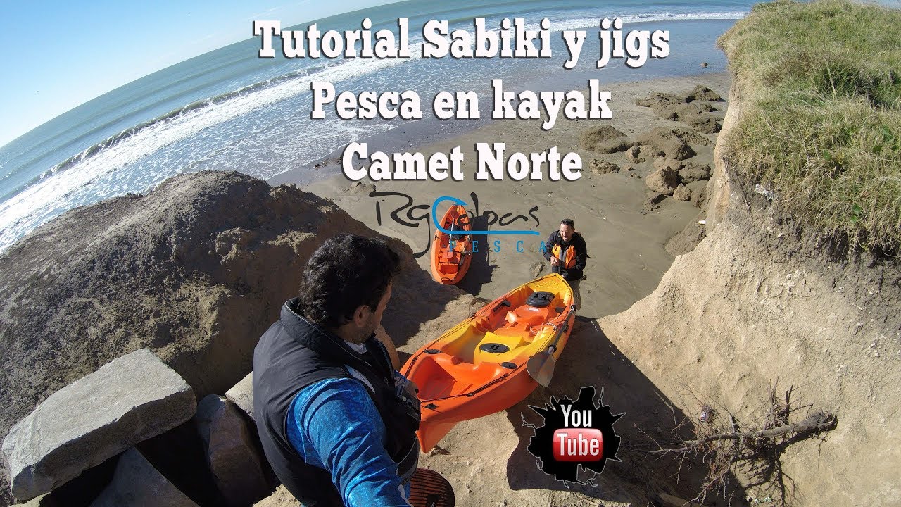 Tutorial sabiki + jig Pesca en kayak en el mar argentino Camet Norte