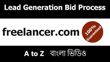 Freelancer bid proposal  How to  bid in Lead Generation  Bangla tutorial  zakirul483