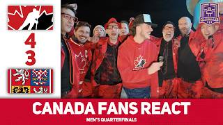 Clutch Marner | Canada Fans React | Milano Cortina 2026 | Canada 4-3 Czechia