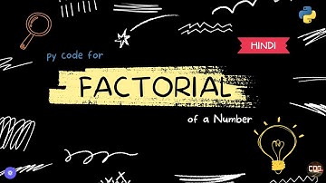 Factorial of a number in Python #python #hindi