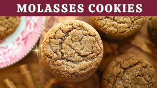 Soft and Chewy Molasses Cookies | Molasses Crinkle Cookies Recipe 🍂 screenshot 3