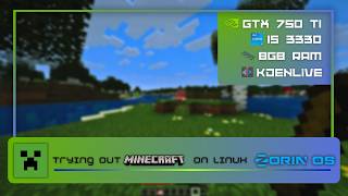 A Relaxing Minecraft Test on Linux with Low-End Hardware