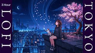Sakura Rooftop Abyss 🏙️ Floating Petals & Data Skyline | Neo-Tokyo Zen Focus