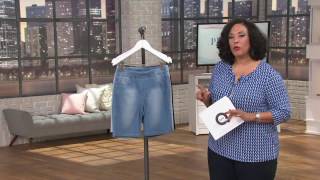 Women with Control My Wonder Denim Pull-On Shorts on QVC