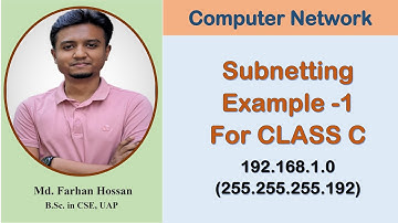 Lec: 47 | Subnetting Example - 1 for CLASS C | Computer Network | Bangla Tutorial