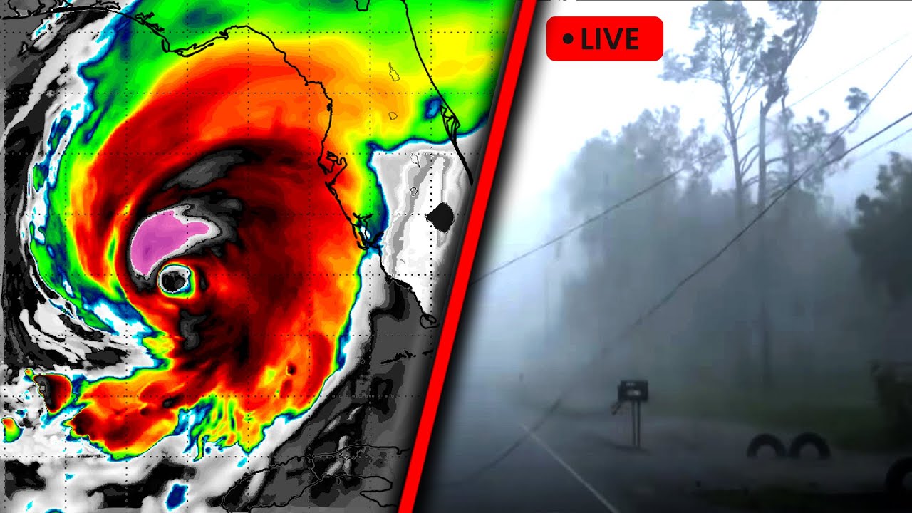LIVE FROM TAMPA BAY - Hurricane MILTON Back To Category 5 Strength ...