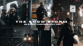 The Snow Storm | New York City Street Photography 4k POV
