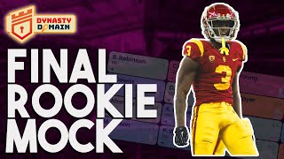 FINAL 2023 ROOKIE MOCK DRAFT (Dynasty Fantasy Football 2023)