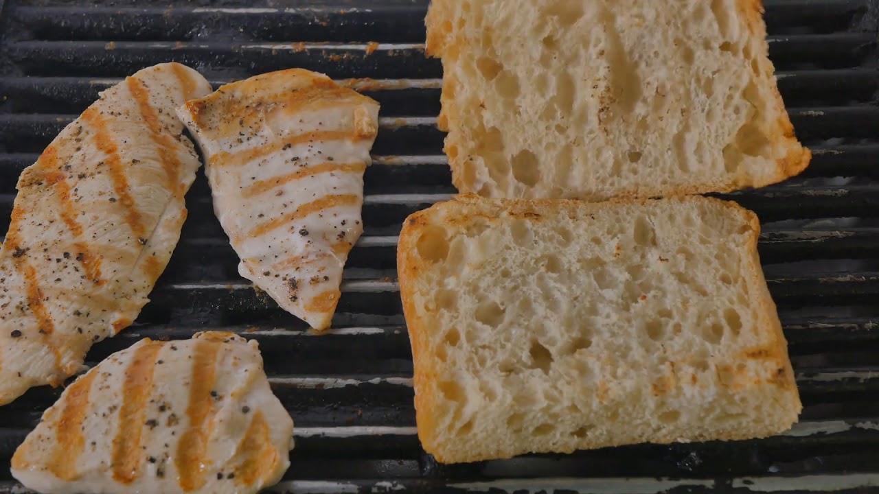 up the cook turn the bread on a grill pan YouTube