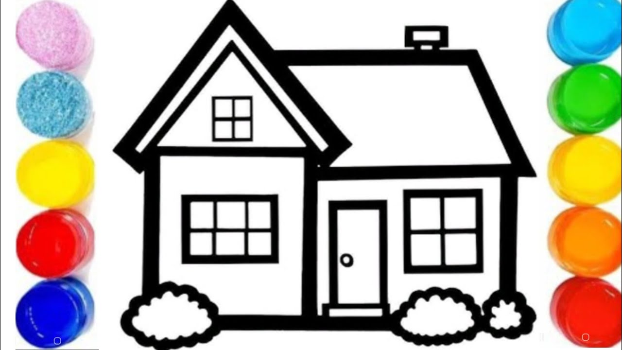 Видеоурок по рисованию красивого дома: как легко нарисовать дом шаг за шагом.
