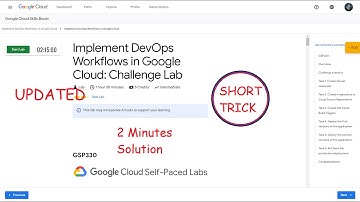 Implement DevOps Workflows in Google Cloud: Challenge Lab || SHORT TRICK || GSP330